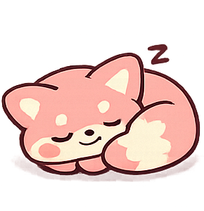 Sleeping mascot